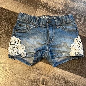 4T girls denim shorts